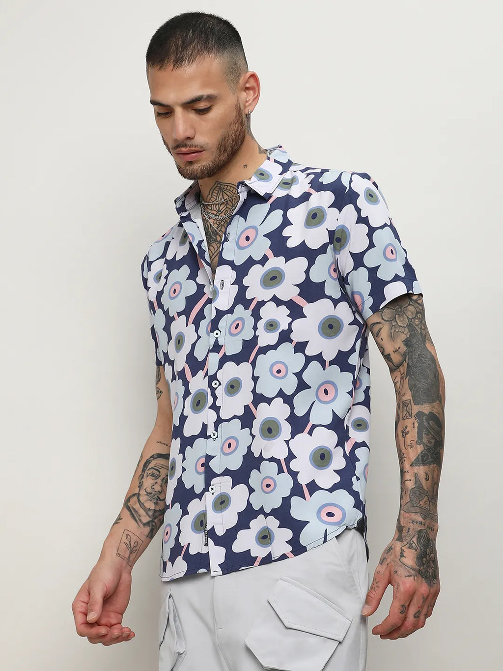 Maxi Floral Block Shirt