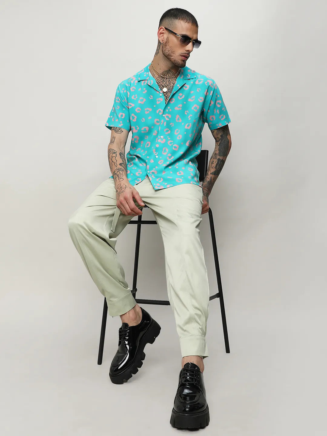 Ecoliva Flower Block Shirt