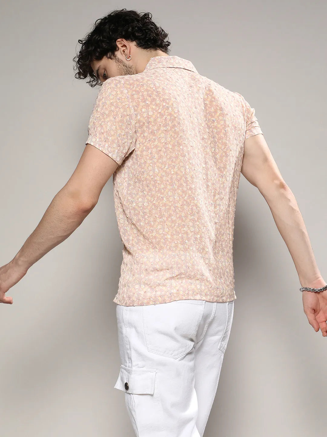 Washed Flowers Seld-Design Shirt