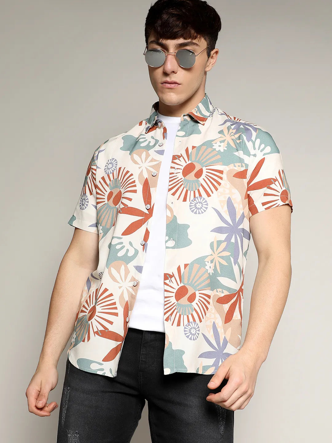 Flora Block Shirt