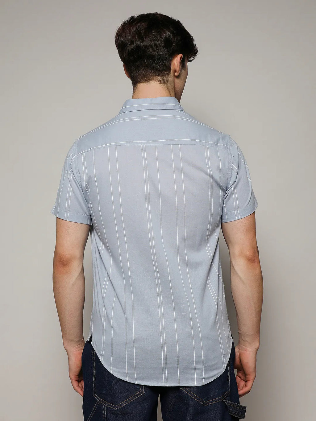 Unbalanced Striped Shirt