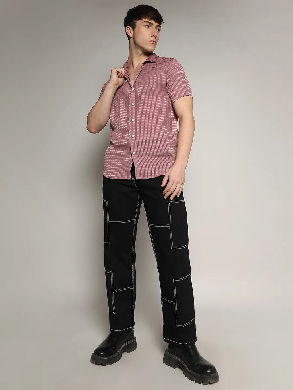 Self-Design Block Shirt