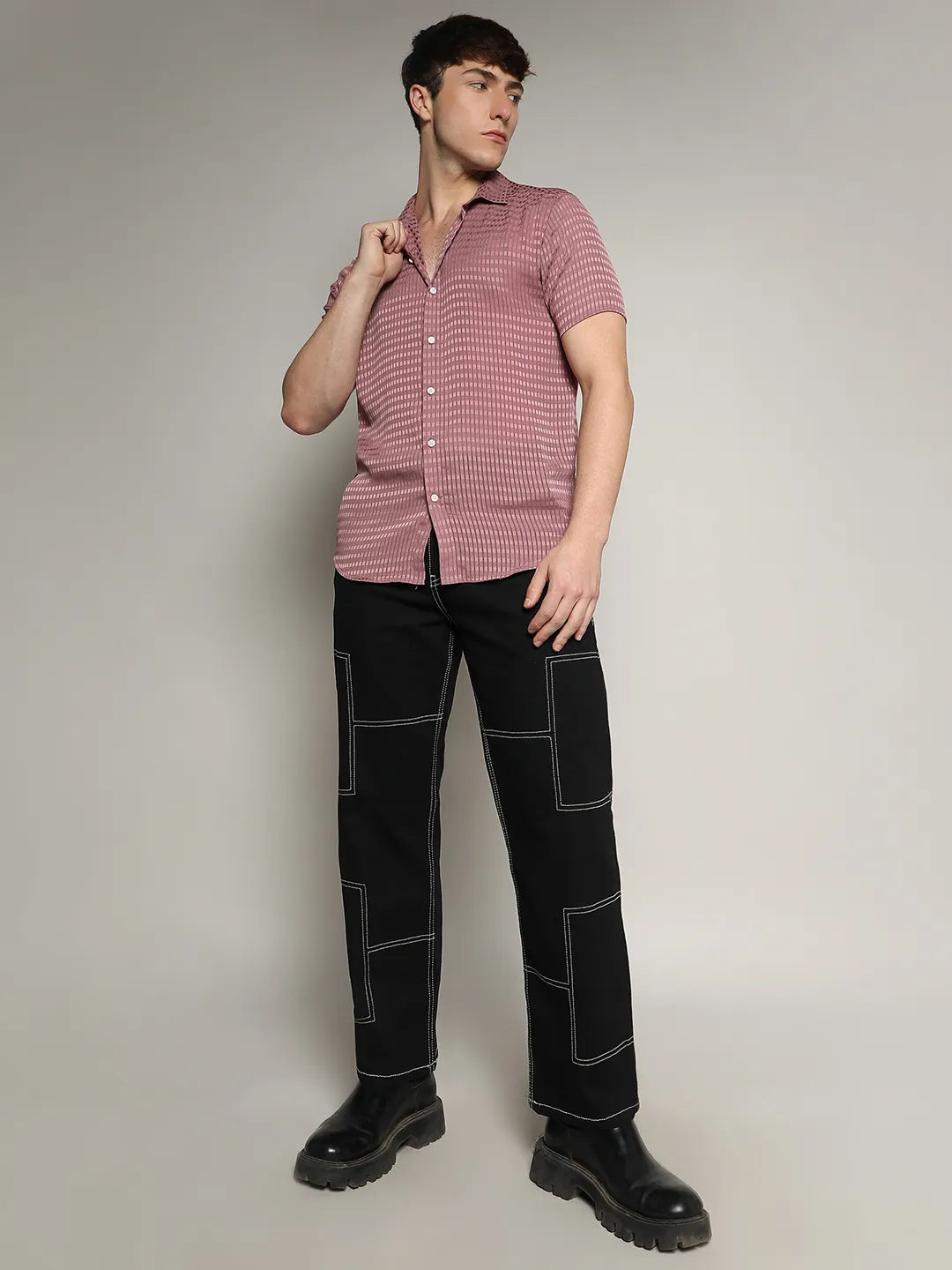 Self-Design Block Shirt