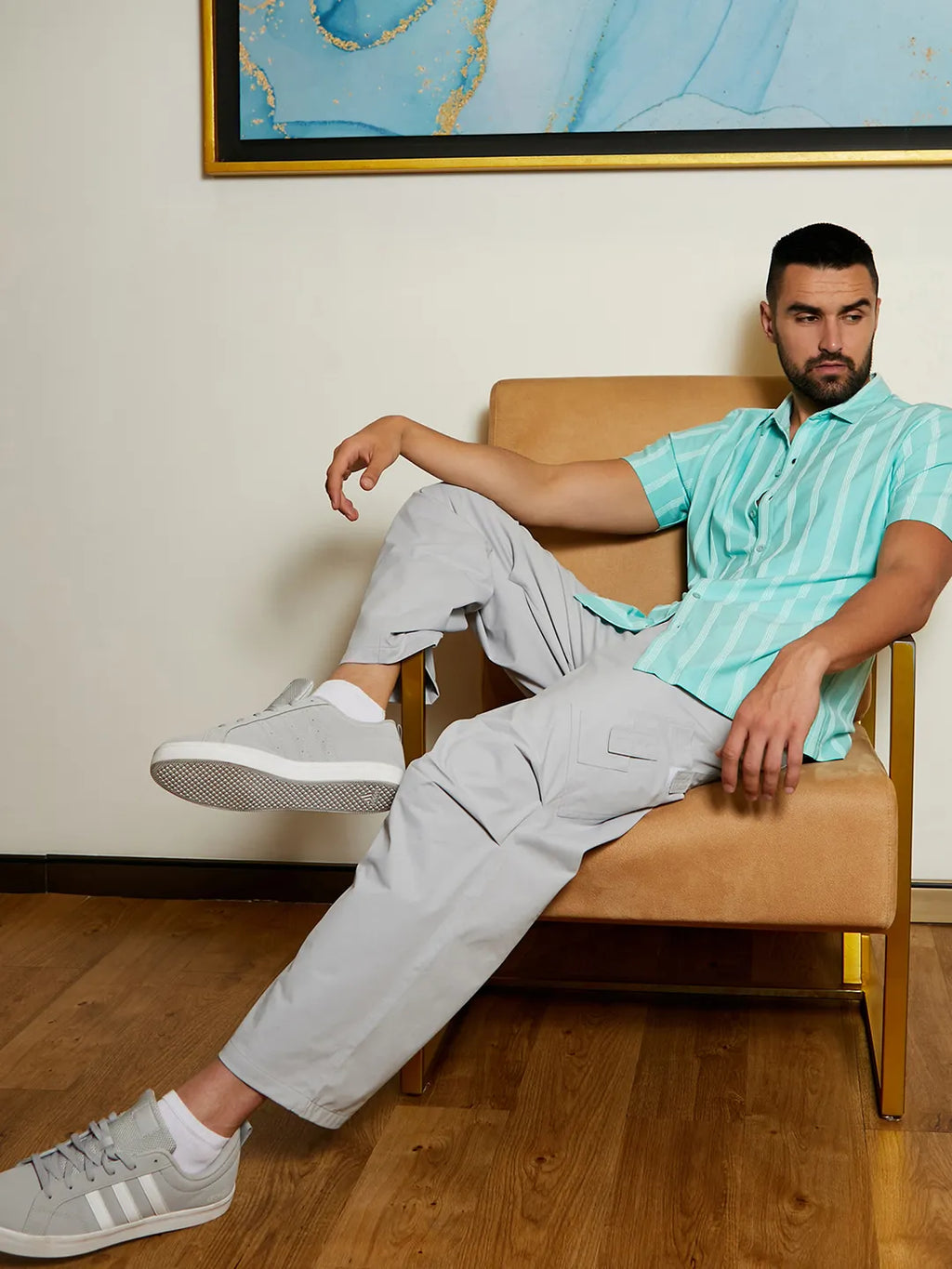 Unbalanced Striped Shirt