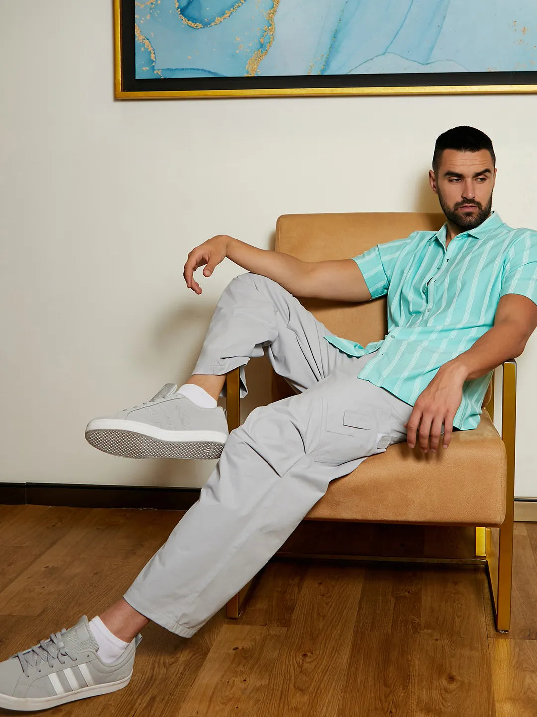 Unbalanced Striped Shirt