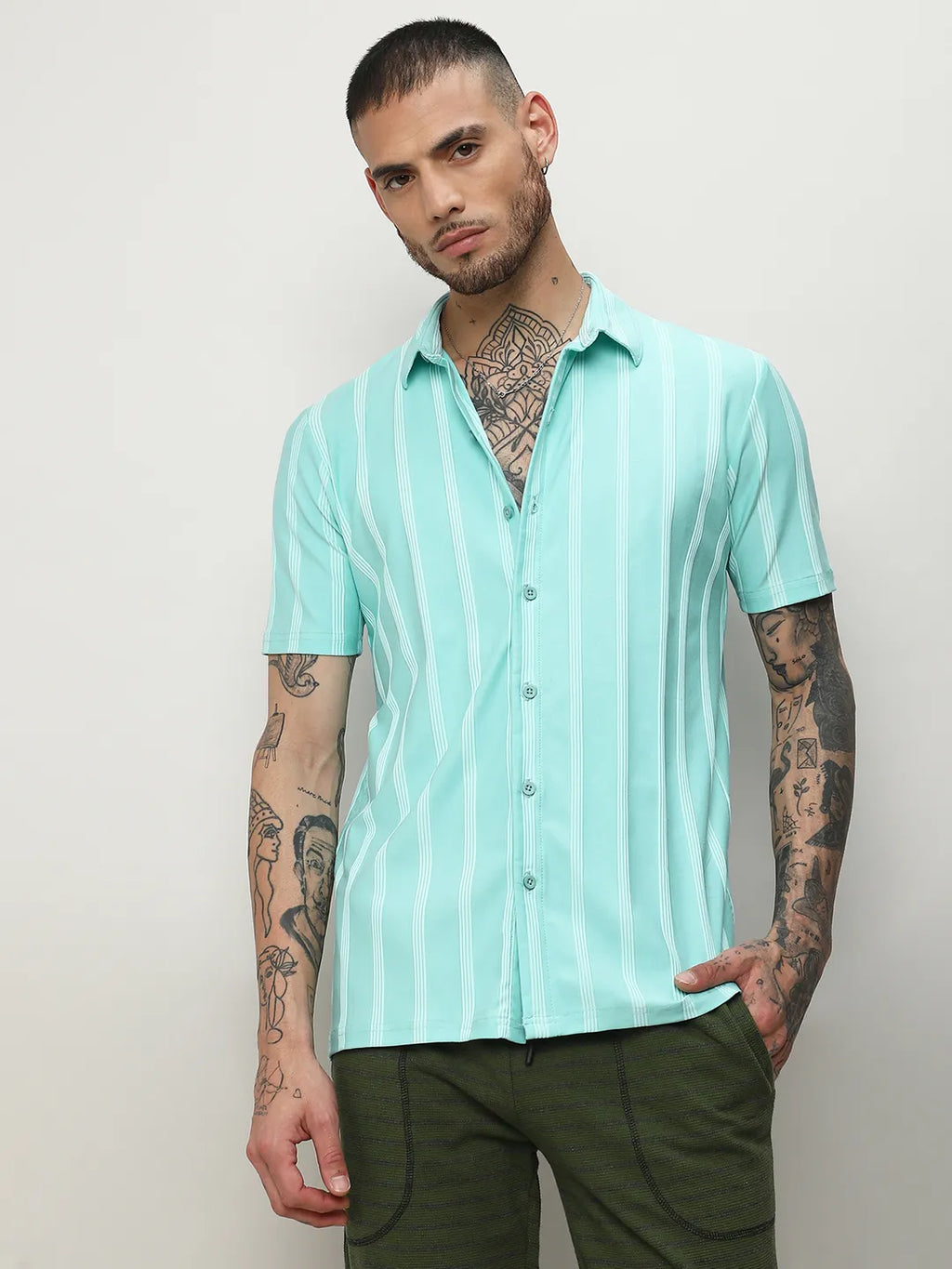 Unbalanced Striped Shirt