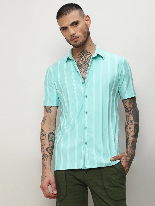 Unbalanced Striped Shirt