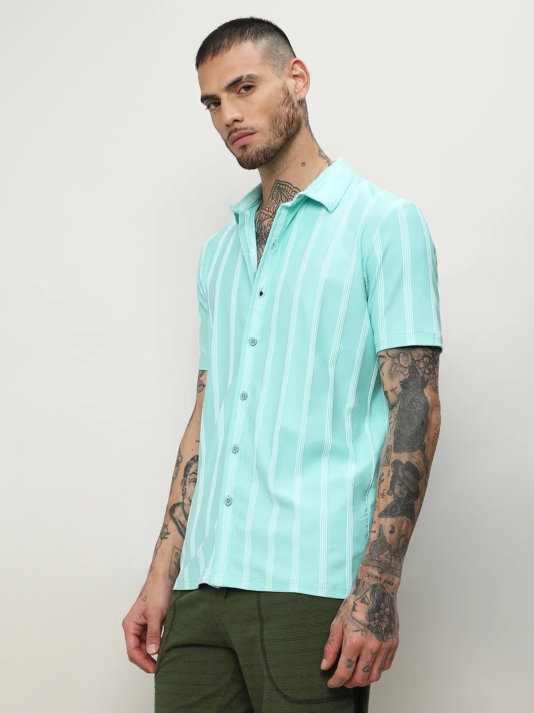 Unbalanced Striped Shirt