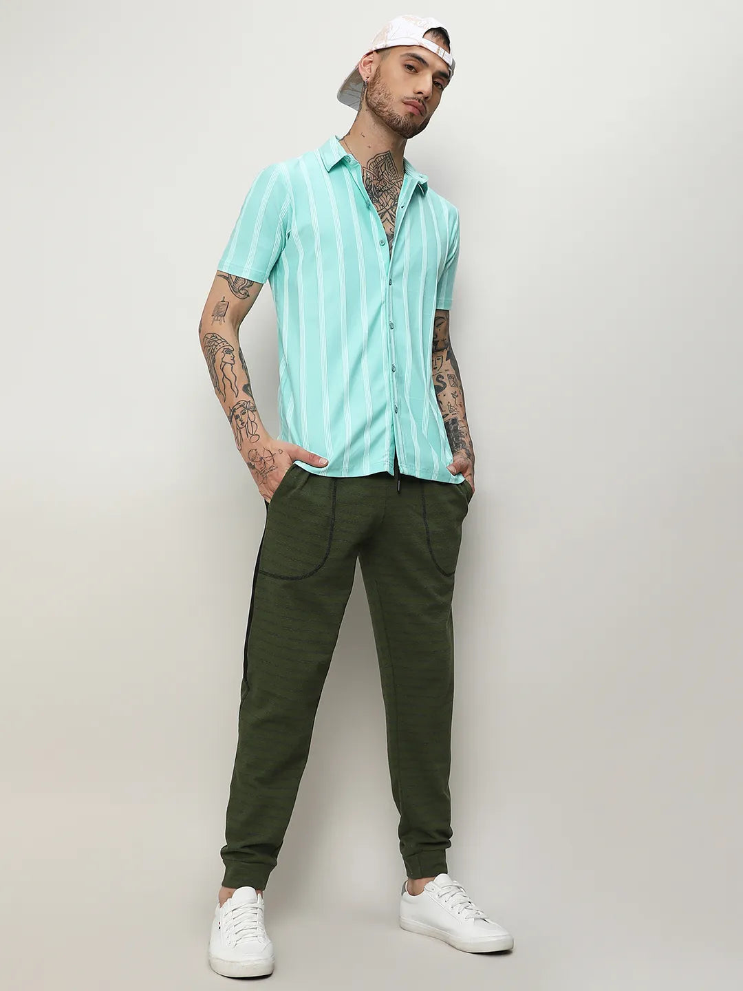 Unbalanced Striped Shirt