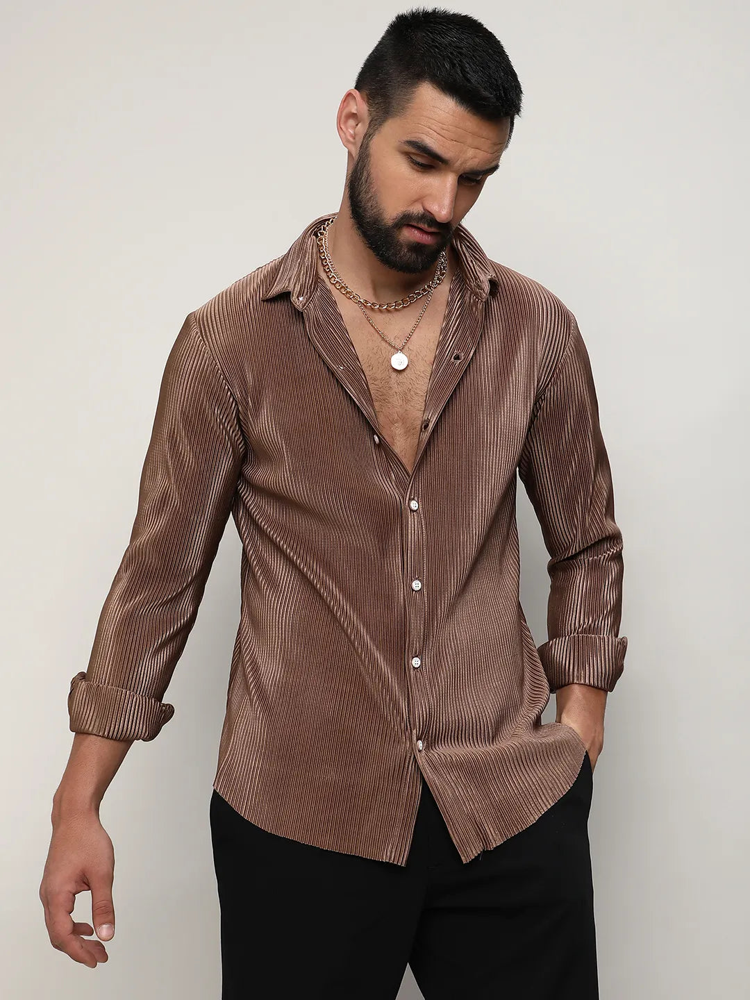 Pleat-Creased Shirt