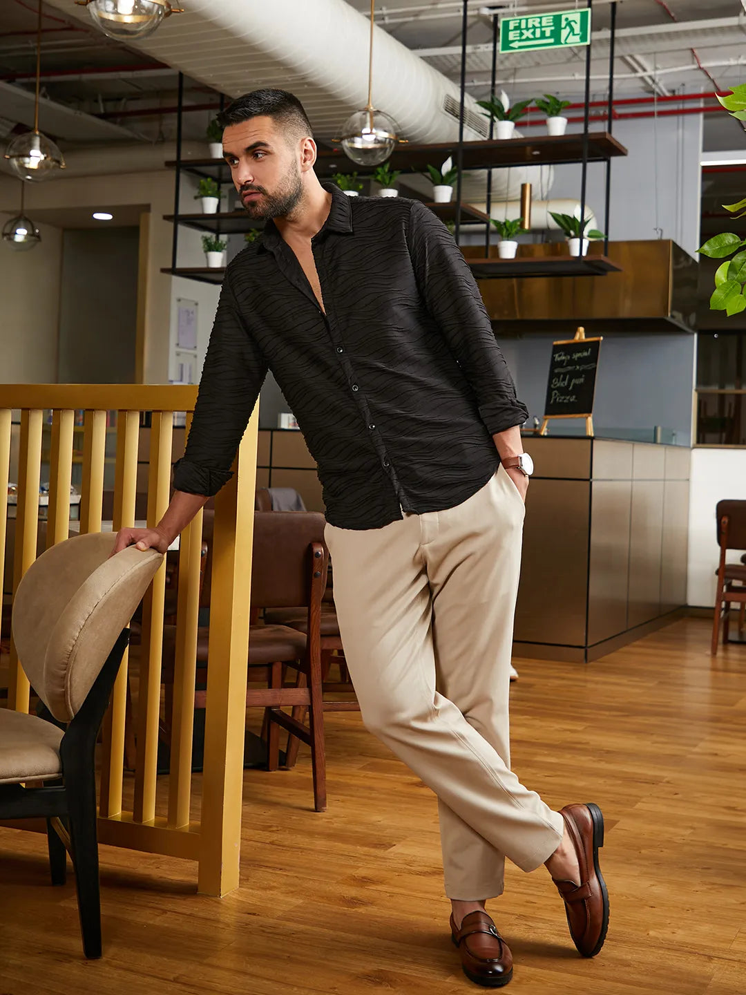 Self-Design Wave Shirt