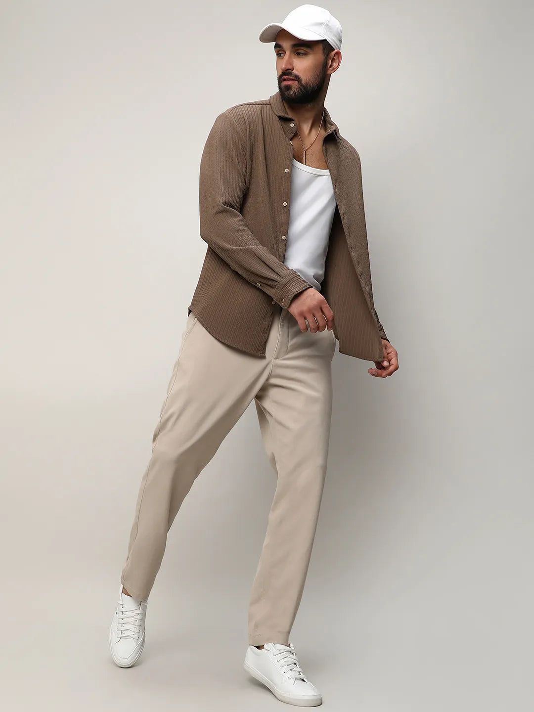 Stripe-Creased Shirt