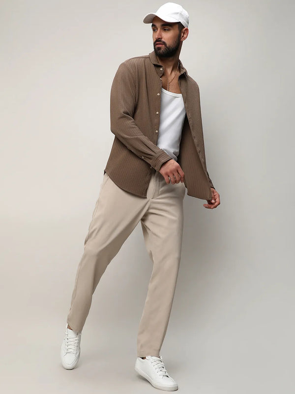 Stripe-Creased Shirt