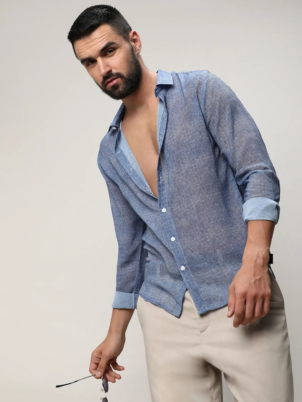 Gauzy Heathered Shirt