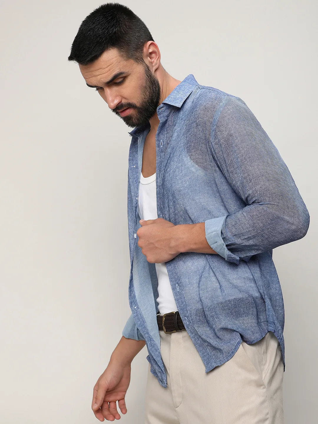 Gauzy Heathered Shirt