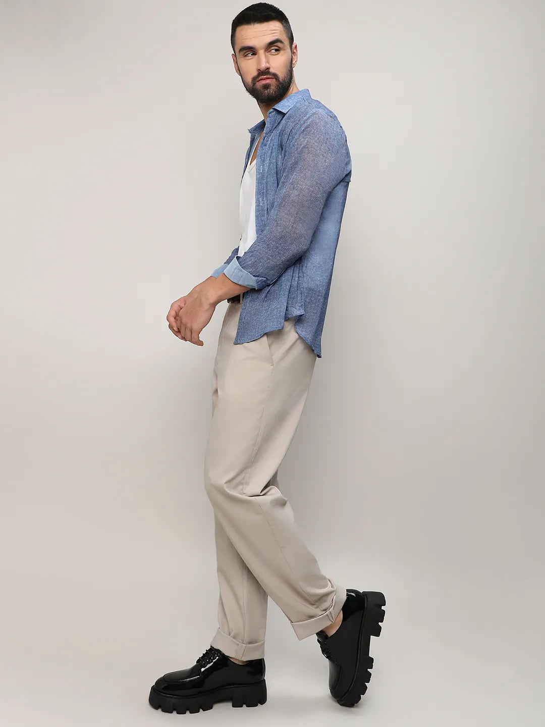 Gauzy Heathered Shirt