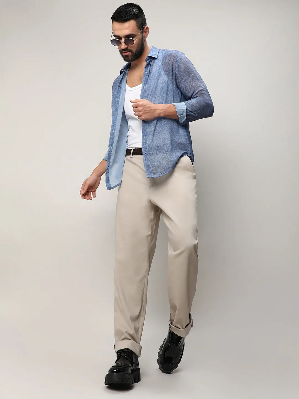 Gauzy Heathered Shirt