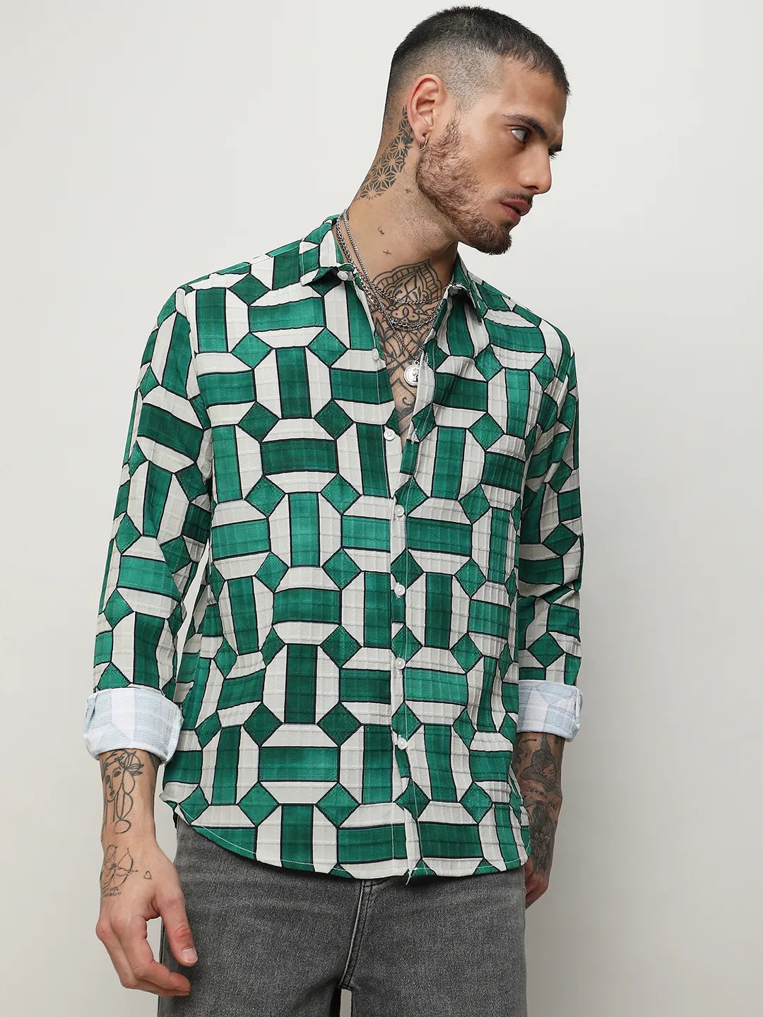 Contrast Block Shirt