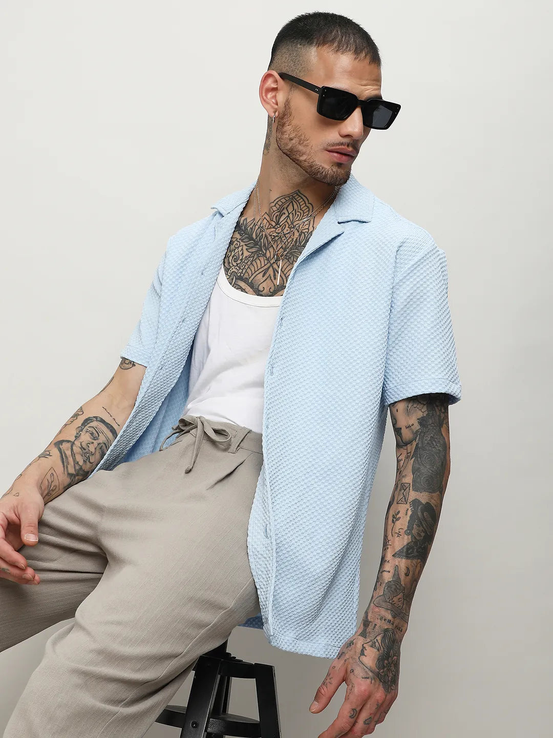 Self-Design Block Shirt