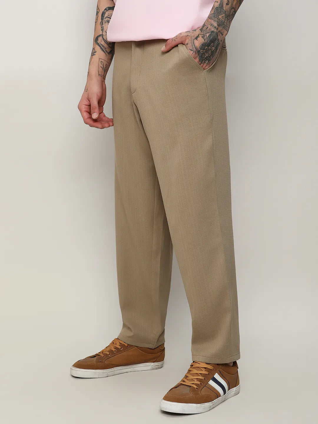 Solid Tailored Trousers