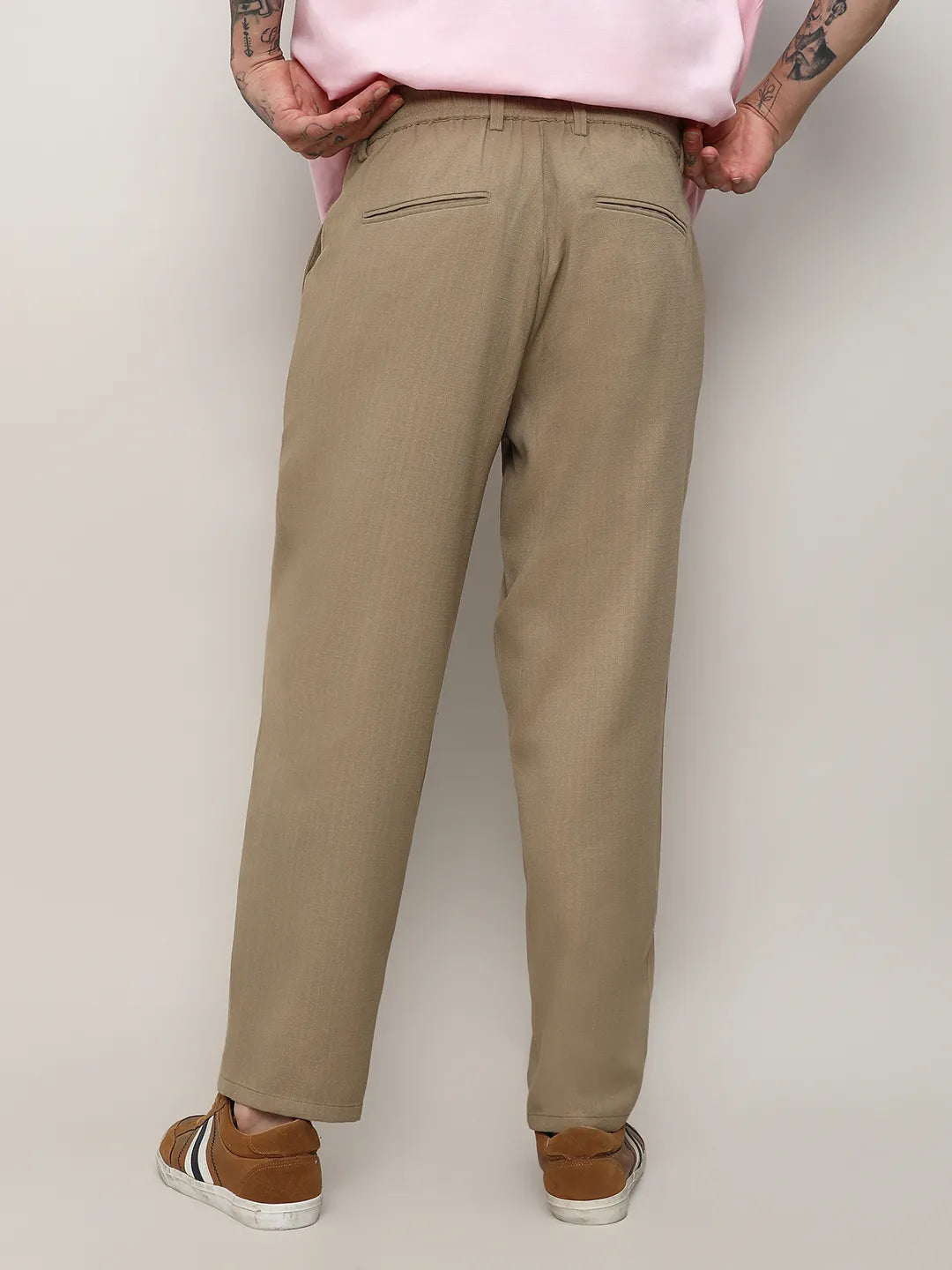 Solid Tailored Trousers