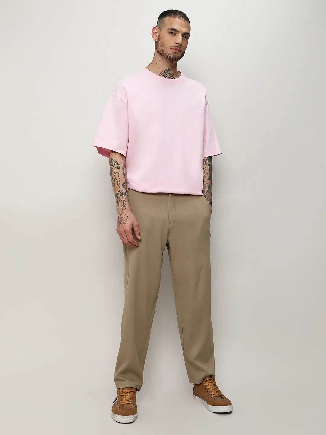 Solid Tailored Trousers