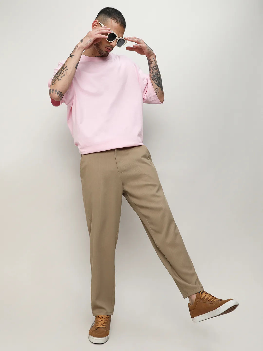 Solid Tailored Trousers