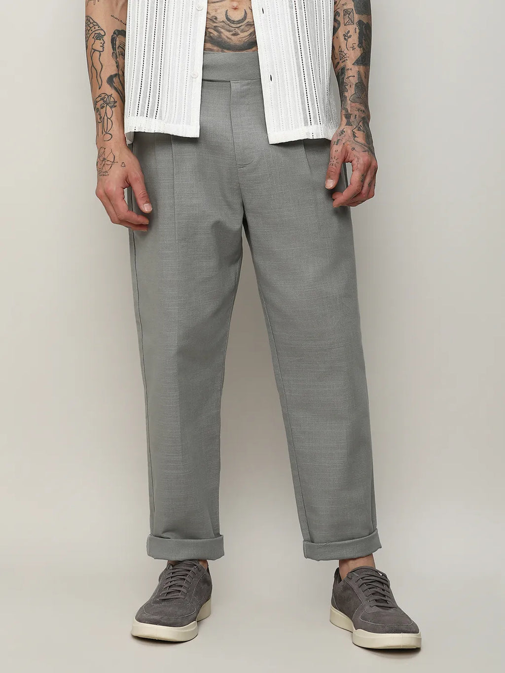 Lightweight - Solid Tailored Trousers