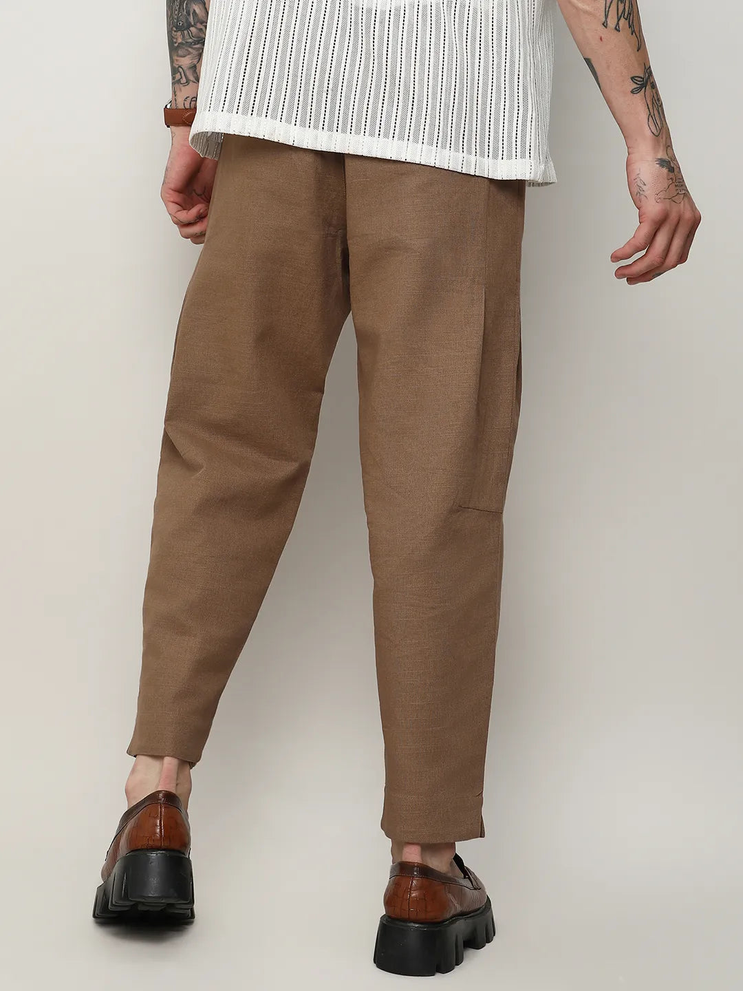 Solid Tailored Trousers