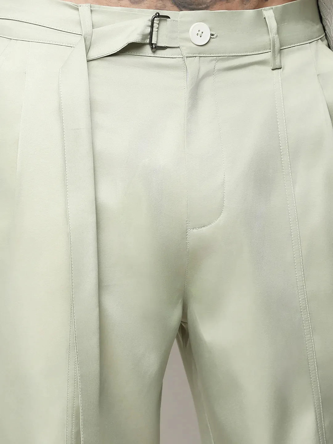 Satin Tapered Trousers