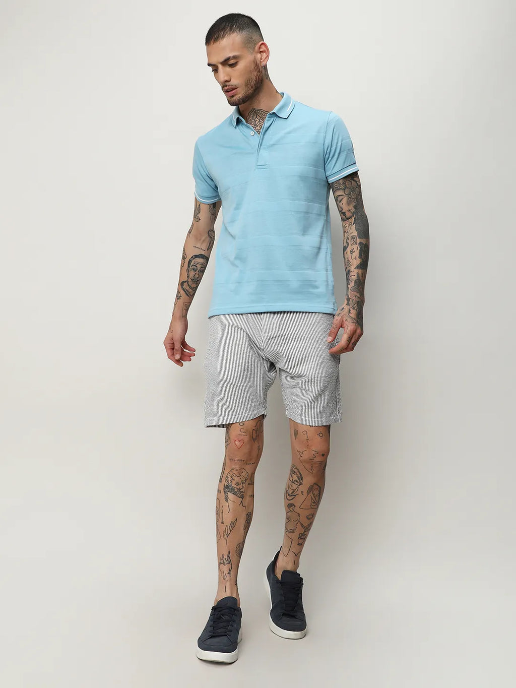 Self-Design Horizontal Striped T-Shirt