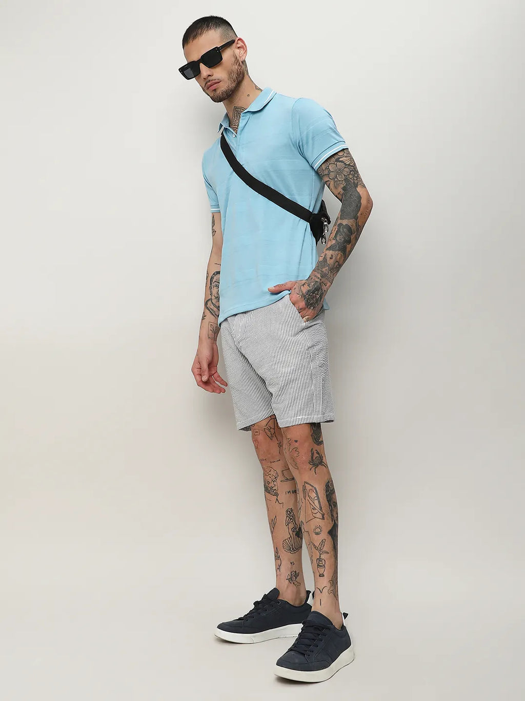 Self-Design Horizontal Striped T-Shirt