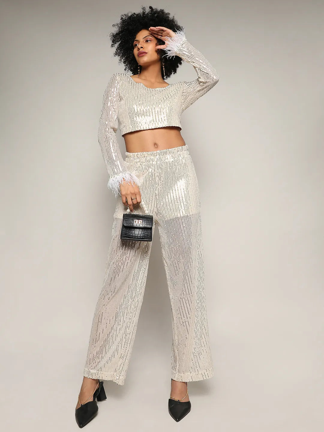 Sheer Sequin Co-Ord Set