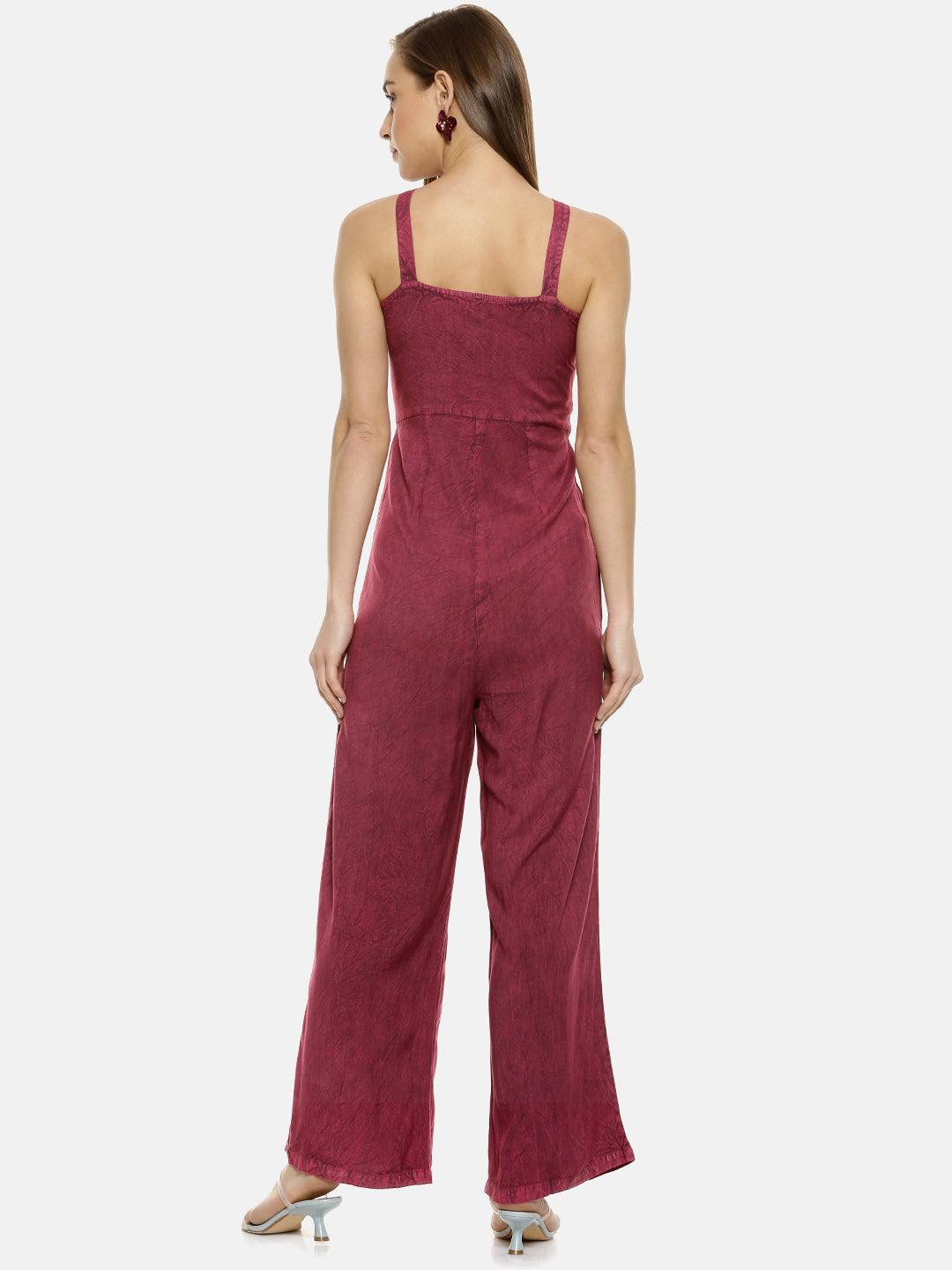 Solid Stylish Casual Jumpsuit