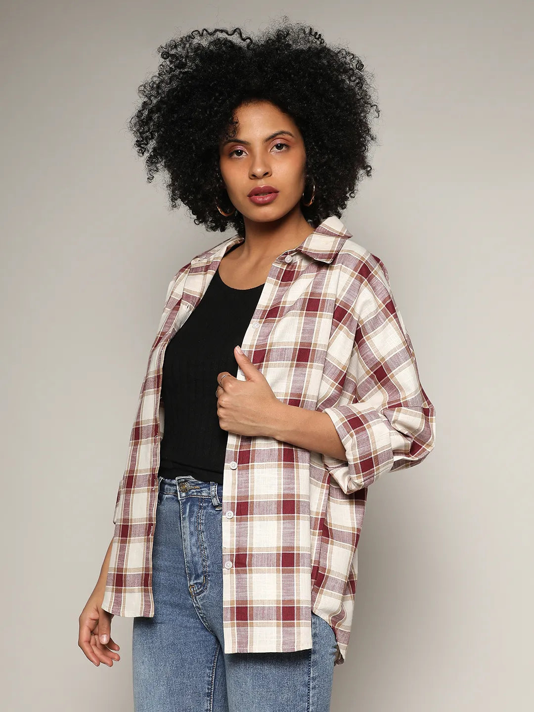 Tartan Plaid Boxy Shirt