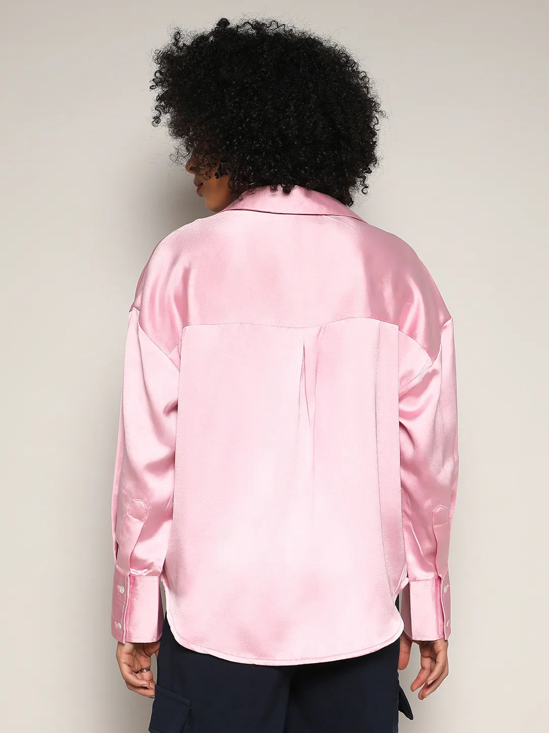 Boxy Satin Shirt