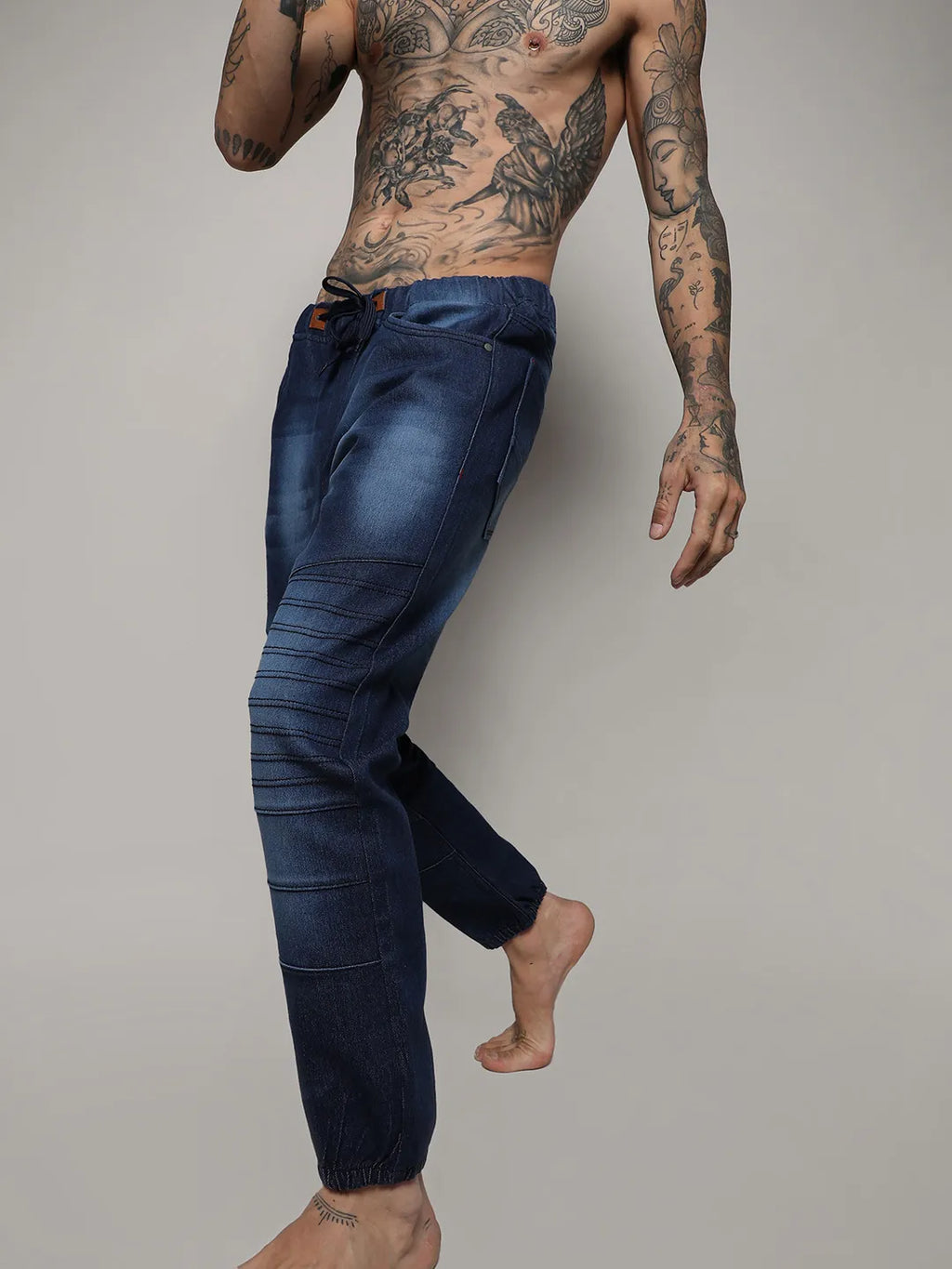 Dark-Wash Denim Jeans