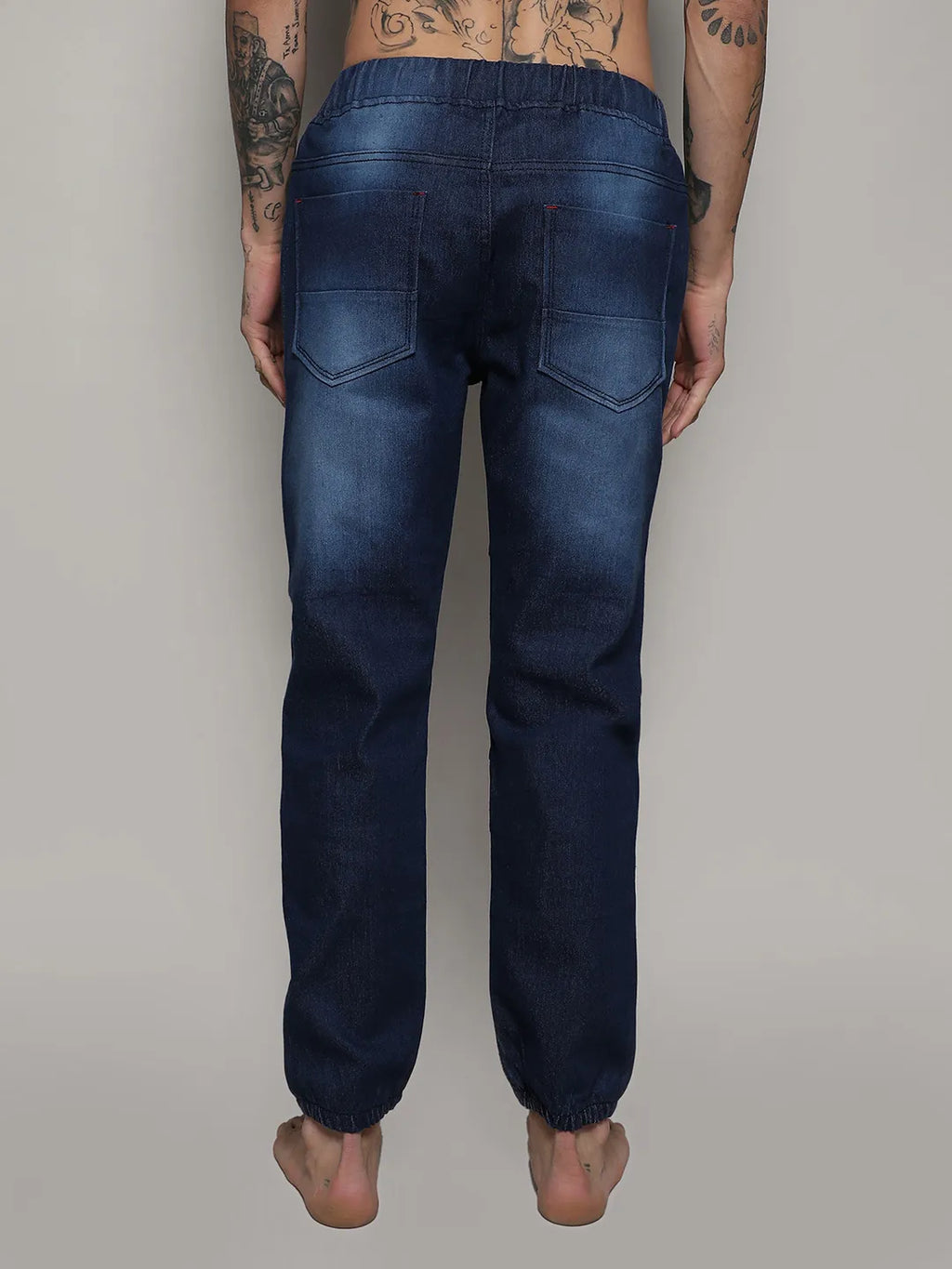 Dark-Wash Denim Jeans