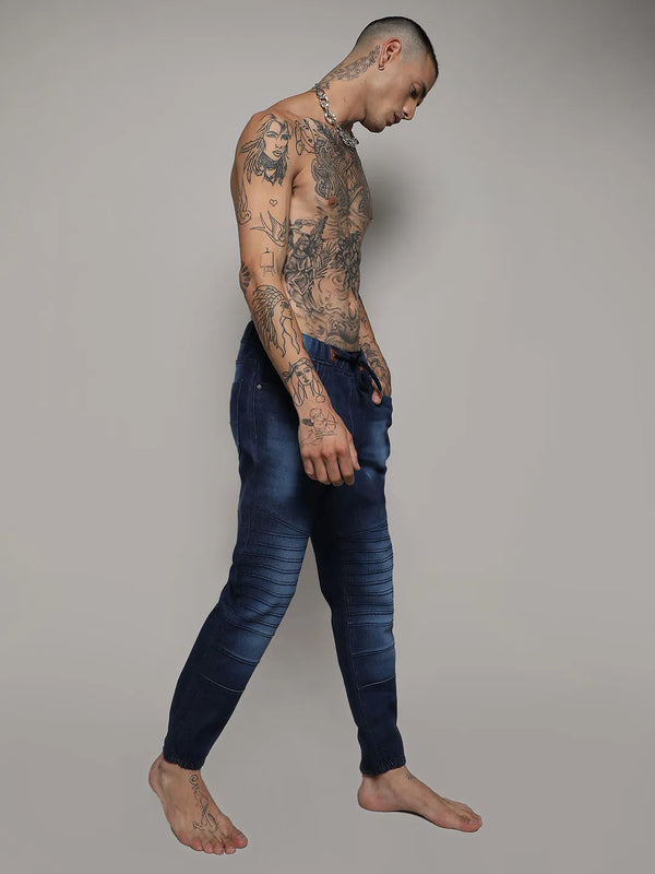 Dark-Wash Denim Jeans