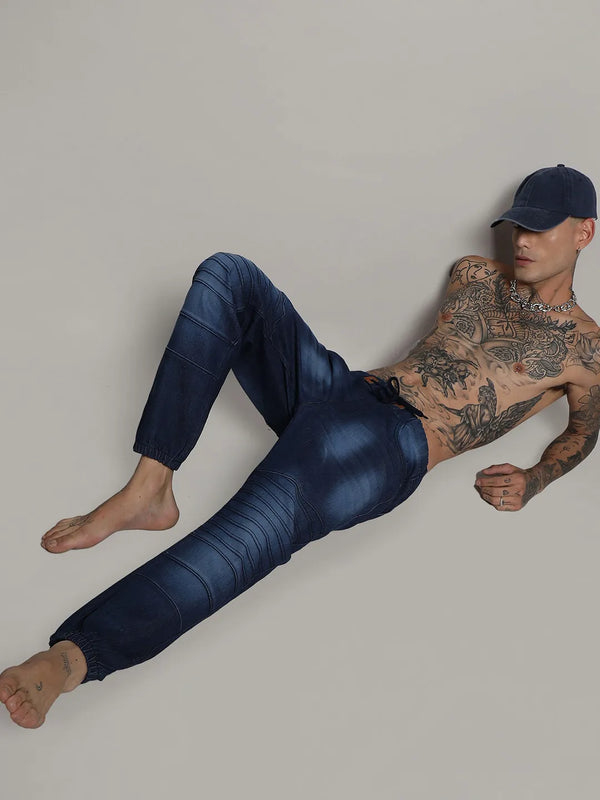 Dark-Wash Denim Jeans