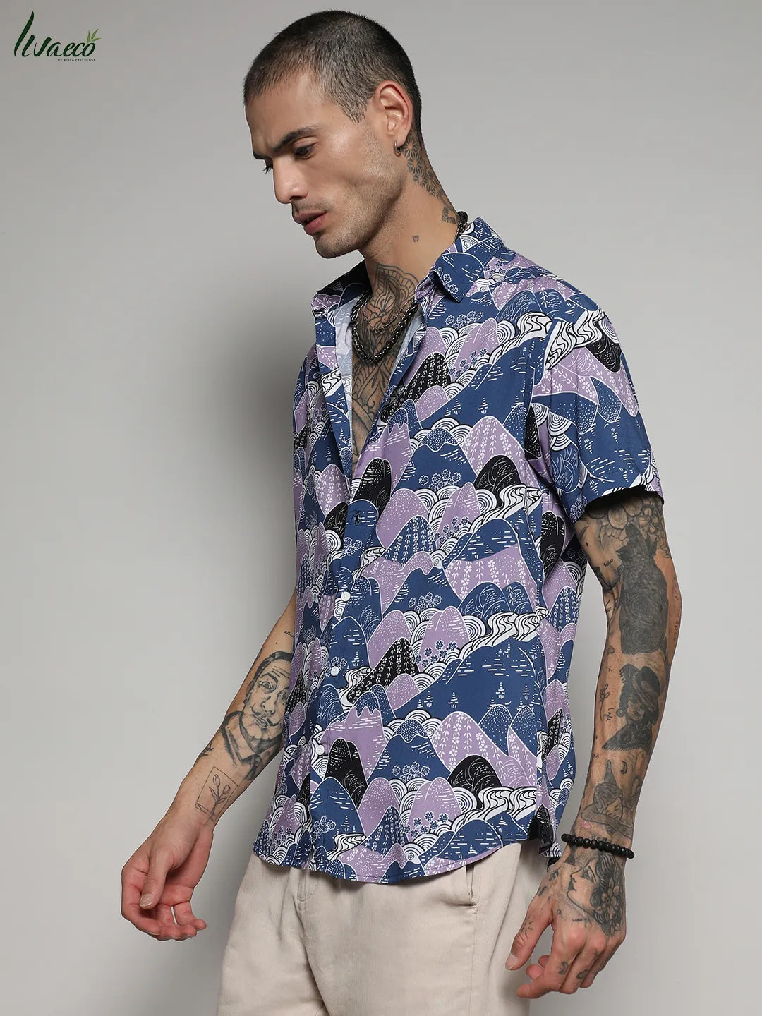 Ecoliva Contrast Landscape Shirt