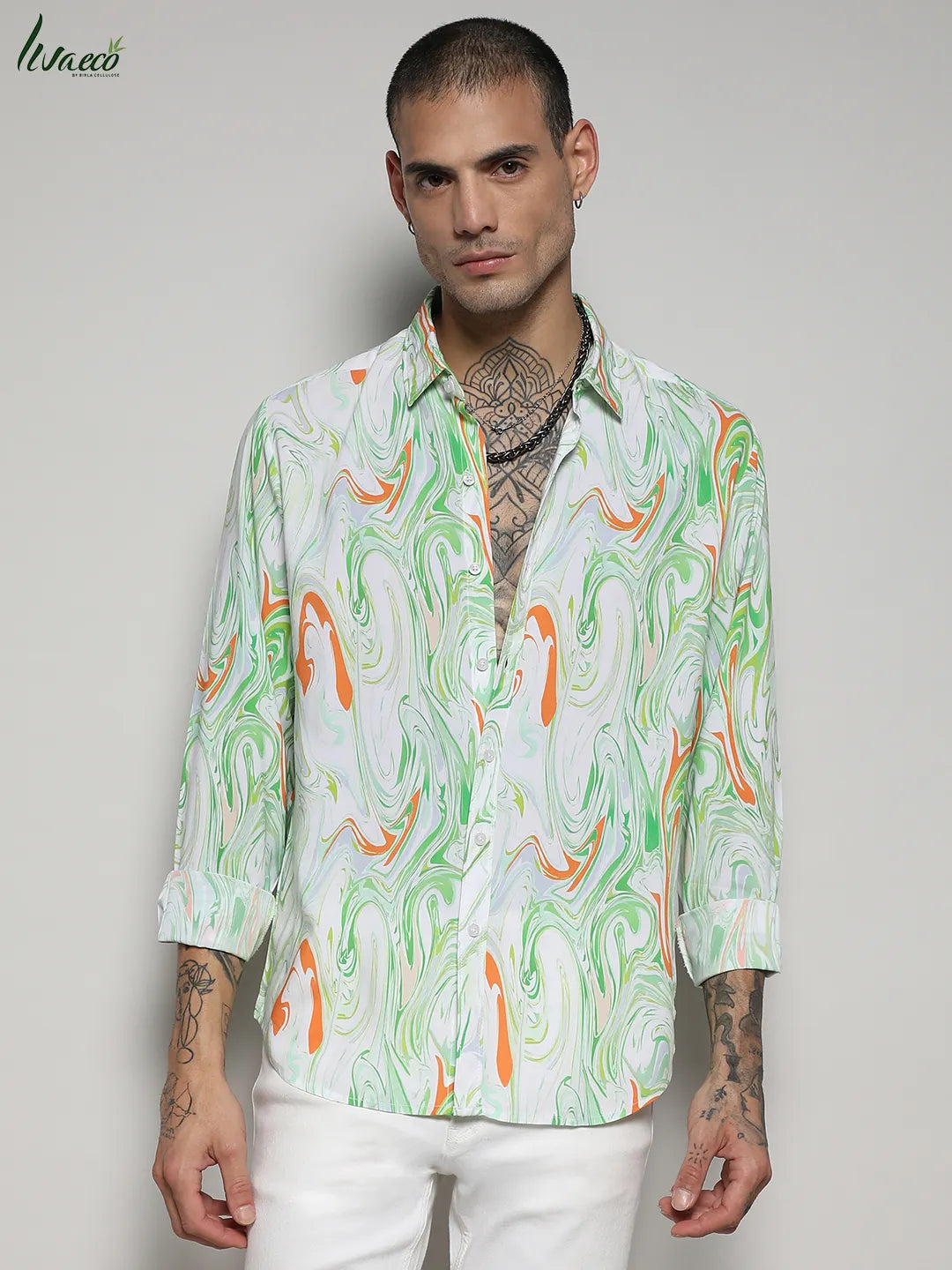 Ecoliva Contrast Fluid Shirt