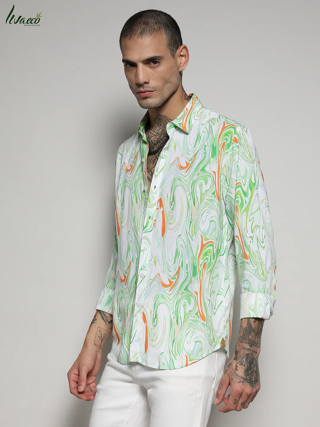 Ecoliva Contrast Fluid Shirt