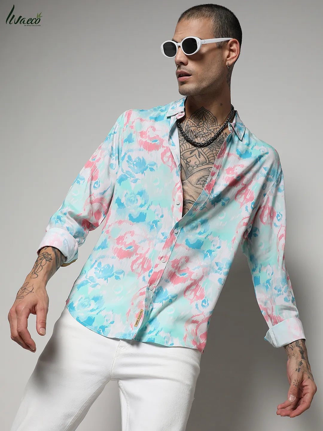 Ecoliva Faded Roses Shirt