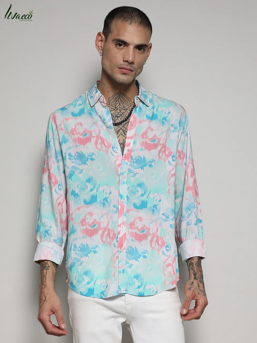 Ecoliva Faded Roses Shirt