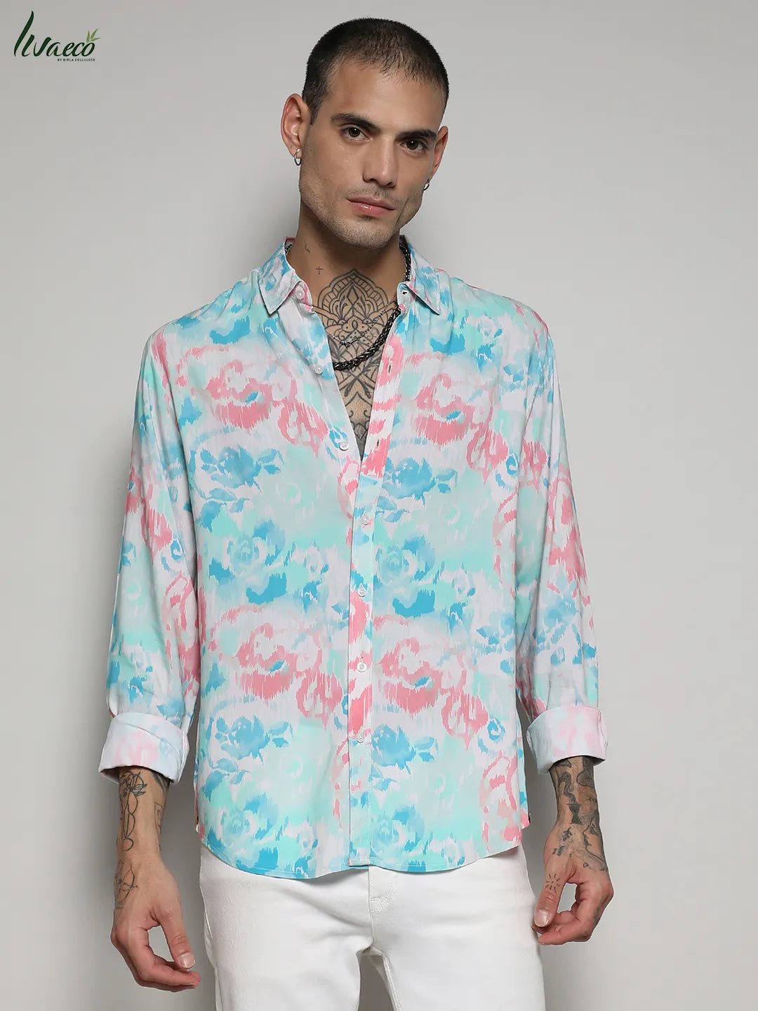 Ecoliva Faded Roses Shirt