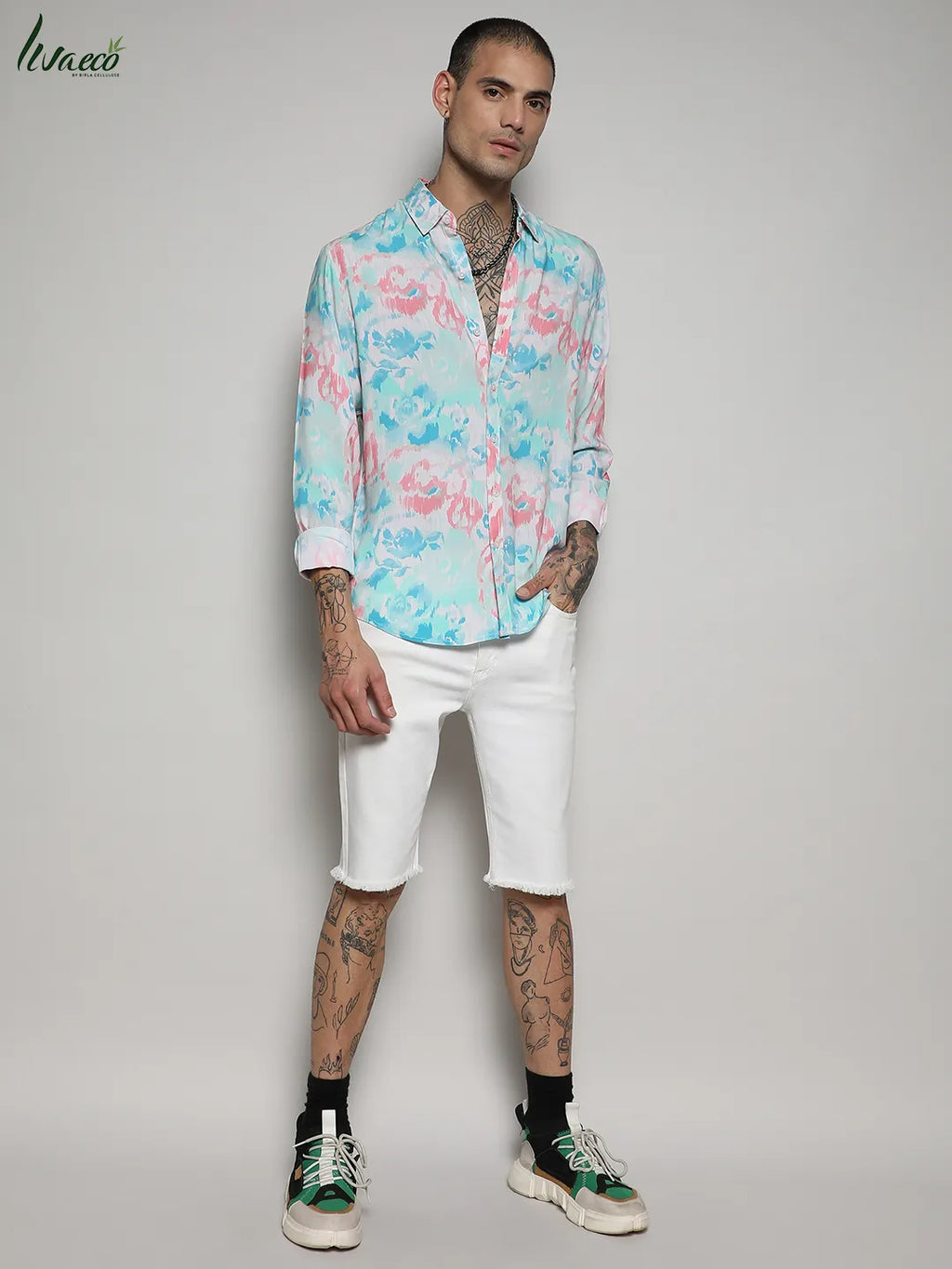 Ecoliva Faded Roses Shirt