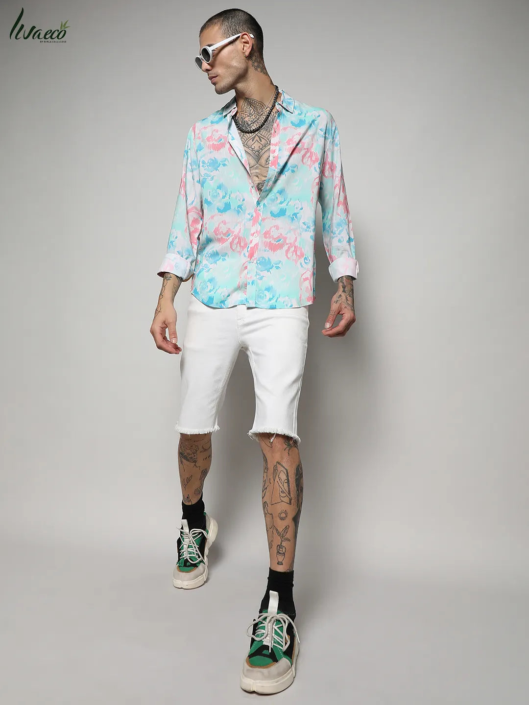 Ecoliva Faded Roses Shirt