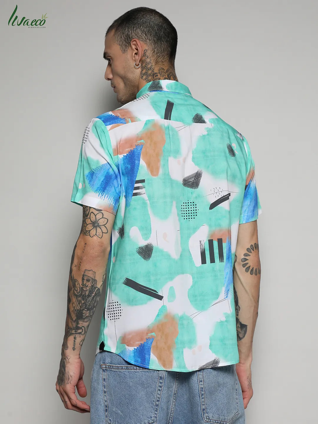 Ecoliva Abstract Strokes Shirt