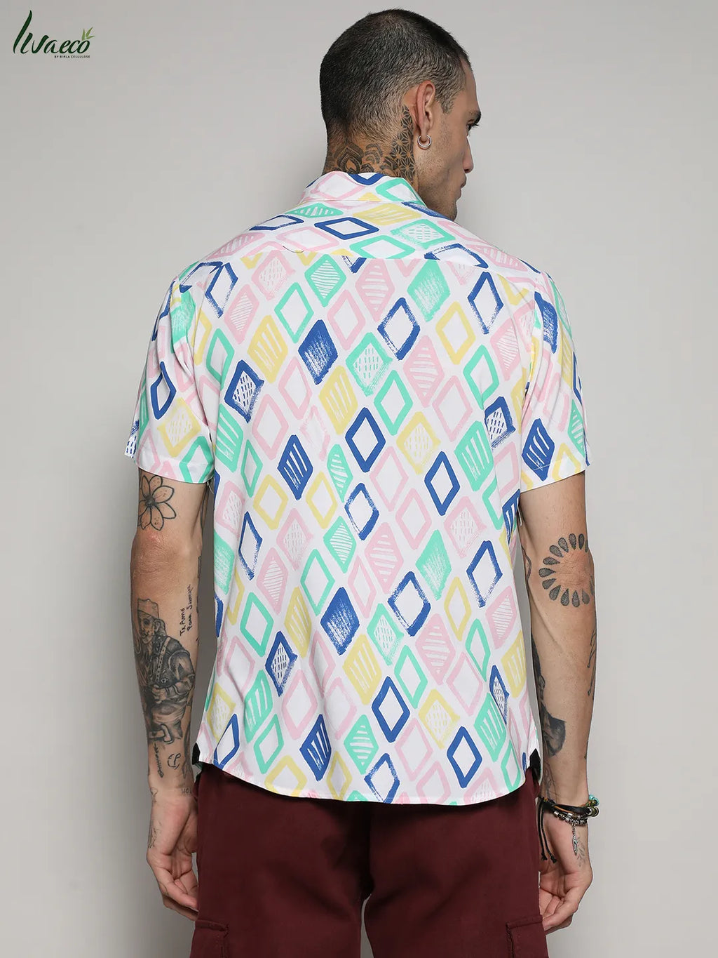 Ecoliva Rhombus Strokes Shirt